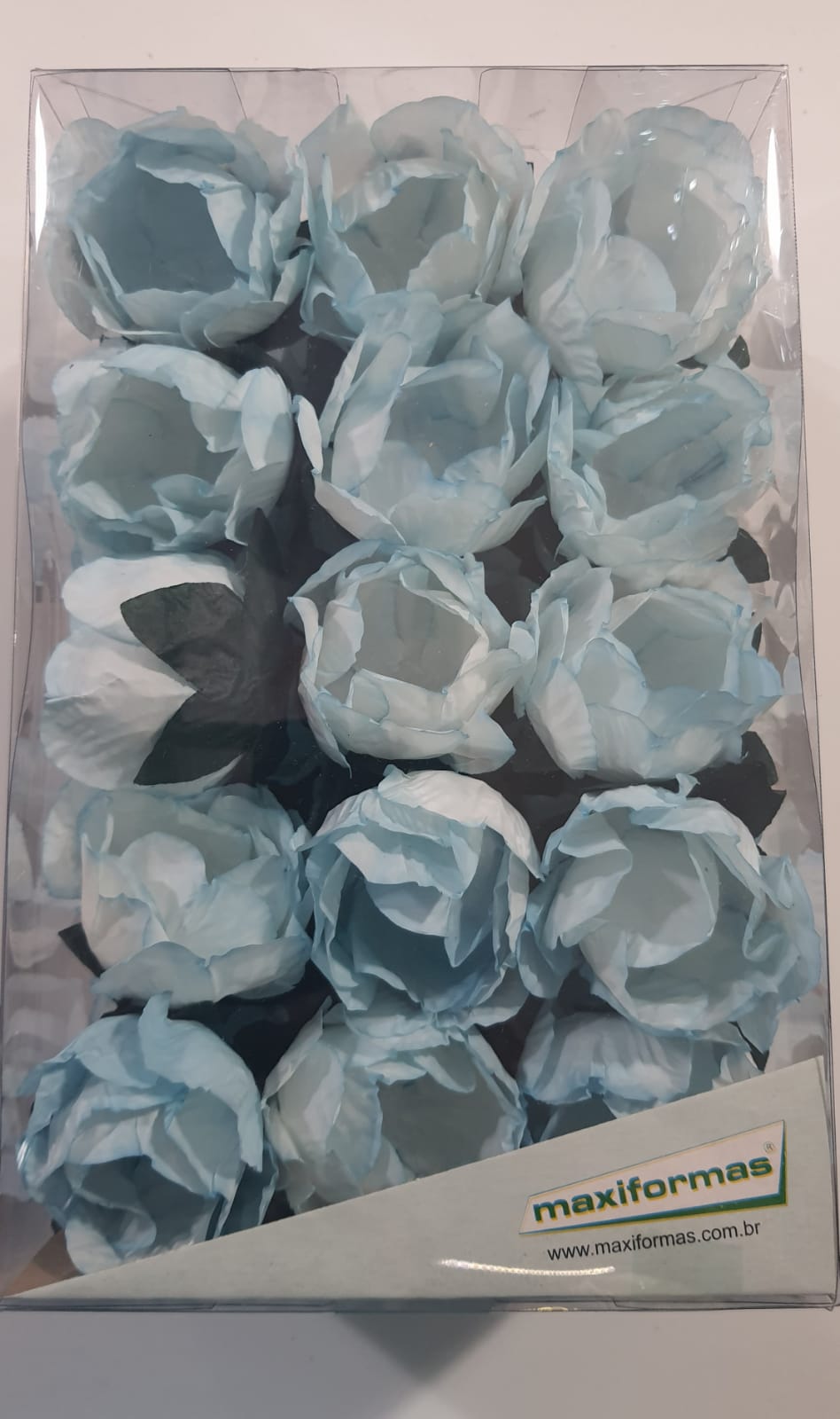 Forminha Decorativa La Fleur Pintura Artes Azul Beb 30 Unidades
